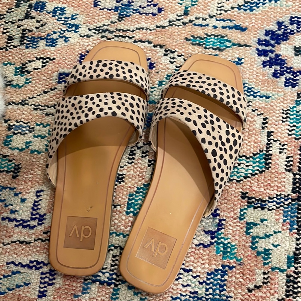 Cheetah print sandals dolce vita